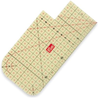 Prym 611490 Bügellineal, transparent - 20 x 10 cm Prym 611490 Bügellineal, transparent - 20 x 10 cm