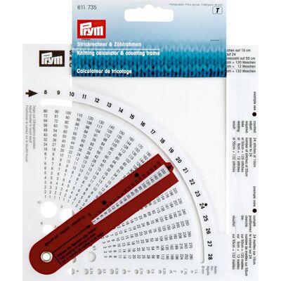 Prym Strickrechner - Maschen- und Nadelmaß Prym Strickrechner - Maschen- und Nadelmaß