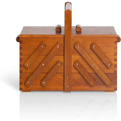 Prym 612549 Szpulka na szycie - Ciemne drewno - Sewing Basket Prym 612549 Szpulka na szycie - Ciemne drewno - Sewing Basket