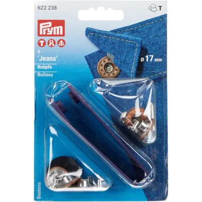 Boutons en denim bronze vieil de Prym - Chemises, Vestes, Pantalons Boutons en denim bronze vieil de Prym - Chemises, Vestes, Pantalons
