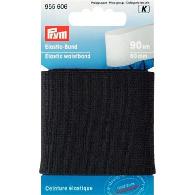 Prym Elastisk Midjeband - 90cm Svart Prym Elastisk Midjeband - 90cm Svart