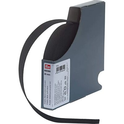 Cinta elástica negra Prym 20mm - por metro Cinta elástica negra Prym 20mm - por metro