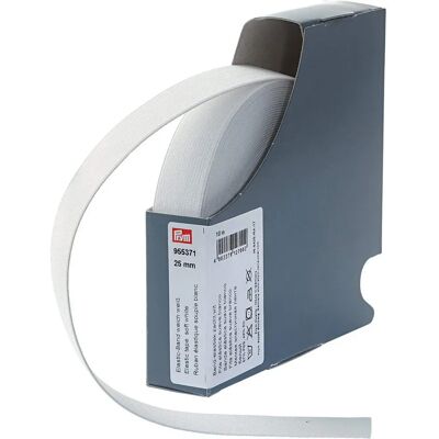 Prym 25mm Vit Elastisk Band - Per Meter - Elastiskt Band Prym 25mm Vit Elastisk Band - Per Meter - Elastiskt Band