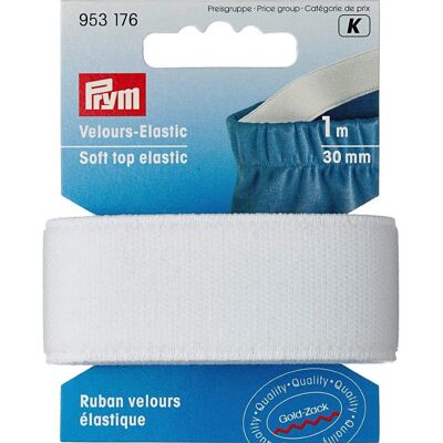 Prym 30mm Elastická Páska - Bílá - Elastická Páska 30mm 1m Prym Prym 30mm Elastická Páska - Bílá - Elastická Páska 30mm 1m Prym