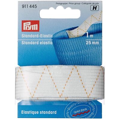 Prym Flat Elastic - 25mm White Prym Flat Elastic - 25mm White