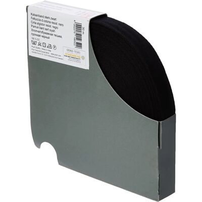 Prym - 20mm Cotton Herringbone Tape - Negro - 20mm - Tape Prym - 20mm Cotton Herringbone Tape - Negro - 20mm - Tape