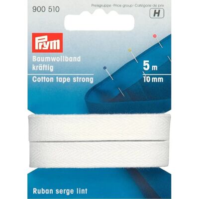 Prym Strong Cotton Herringbone Tape - 30mm, 2.5m, Red - Tape Prym Strong Cotton Herringbone Tape - 30mm, 2.5m, Red - Tape