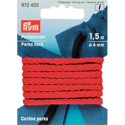Prym 4mm Cord - Red - Sewing Accessory Prym 4mm Cord - Red - Sewing Accessory