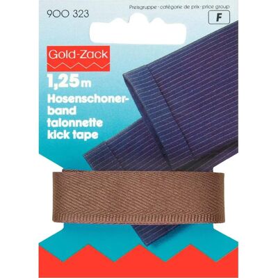 Prym 17mm Sew On Kick Tape Medium Brown - Sew On Tape for Trouser Hems Prym 17mm Sew On Kick Tape Medium Brown - Sew On Tape for Trouser Hems