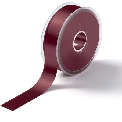 Prym Bordeaux Satin Ribbon - 25mm - Per Metre Prym Bordeaux Satin Ribbon - 25mm - Per Metre
