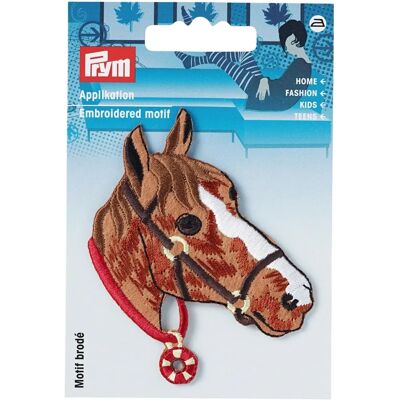 Patch Brodé Tête de Cheval Prym - Couture & Loisirs Patch Brodé Tête de Cheval Prym - Couture & Loisirs