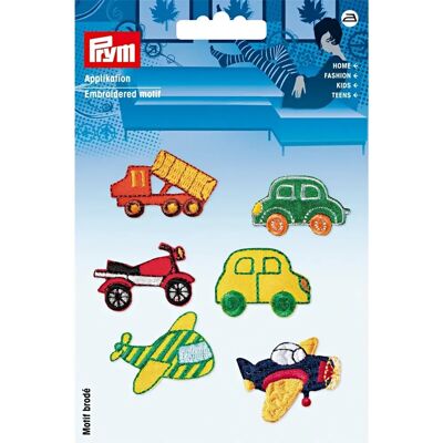 Prym Patch Veicoli - Confezione da 6 - Motivo Ricamato Prym Patch Veicoli - Confezione da 6 - Motivo Ricamato