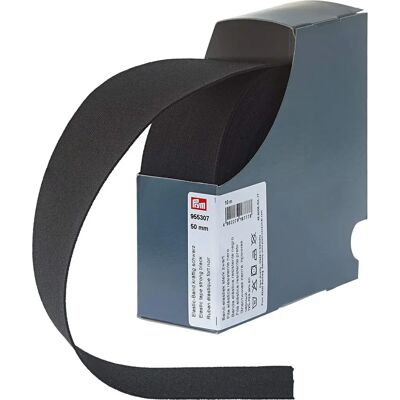 Prym Czarna 50mm Taśma Elastyczna - Do Szycia Prym Czarna 50mm Taśma Elastyczna - Do Szycia
