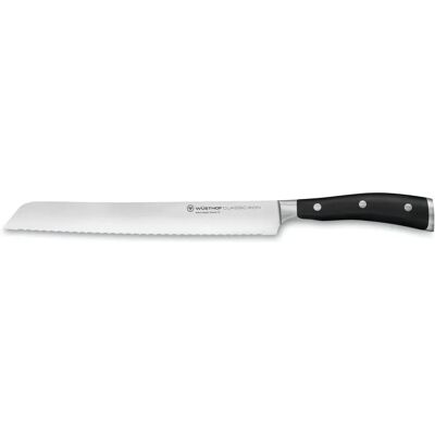 Wüsthof Classic Ikon Brotmesser - Doppel gezahnt, 23cm Wüsthof Classic Ikon Brotmesser - Doppel gezahnt, 23cm