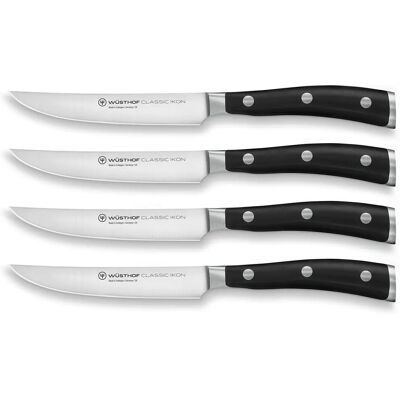 Ensemble de Couteaux de Bœuf WUSTHOF Classic Ikon - Set de 4 Ensemble de Couteaux de Bœuf WUSTHOF Classic Ikon - Set de 4