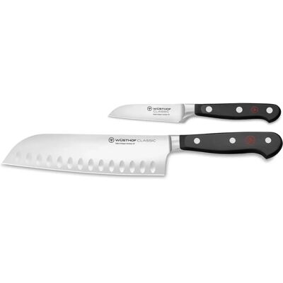 Ensemble de Couteaux Wüsthof Classic - Santoku & Éplucheur Ensemble de Couteaux Wüsthof Classic - Santoku & Éplucheur