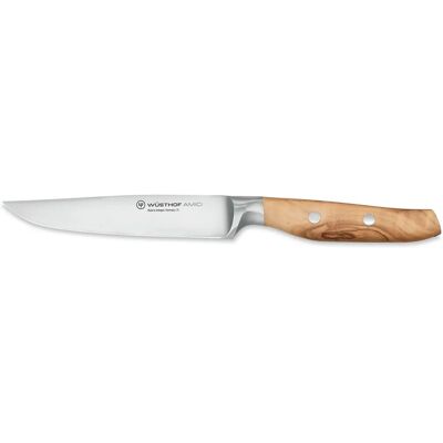 Cuchillo de Bistec Wüsthof Amici - 12cm, mango de oliva, plateado Cuchillo de Bistec Wüsthof Amici - 12cm, mango de oliva, plateado