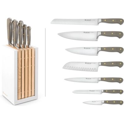 Wüsthof 1091770711 Classic Colours Designer Messer-Block-Set - Samtvel Oyster Wüsthof 1091770711 Classic Colours Designer Messer-Block-Set - Samtvel Oyster