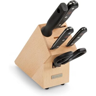 Ensemble de Couteaux Gourmet Wüsthof - Acier Inoxydable, Noir, Large - Set de Couteaux de Cuisine Ensemble de Couteaux Gourmet Wüsthof - Acier Inoxydable, Noir, Large - Set de Couteaux de Cuisine