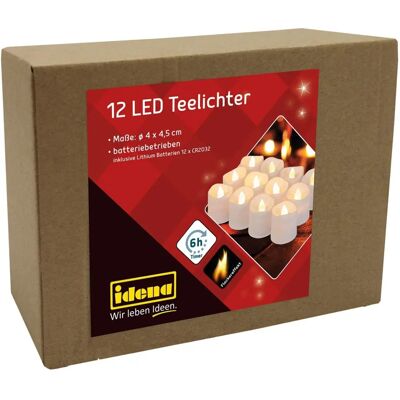 IDENA 30469 LED Theelichten - Veilig, Flikkerend, Timer IDENA 30469 LED Theelichten - Veilig, Flikkerend, Timer