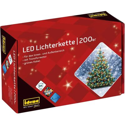 Idena 200 LED ljusslinga - Juldekoration Idena 200 LED ljusslinga - Juldekoration