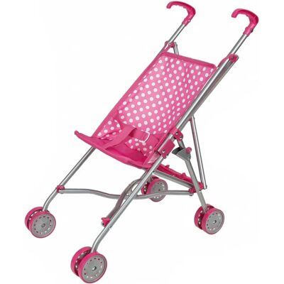 Idena Puppenbuggy Rose - Poussette jouet pliable Idena Puppenbuggy Rose - Poussette jouet pliable