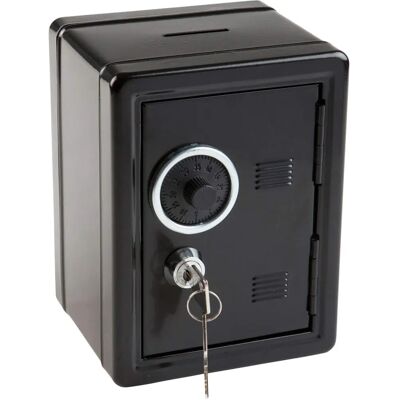 Idena 50034 Safe - Compact, Black, with Key & Lock Idena 50034 Safe - Compact, Black, with Key & Lock