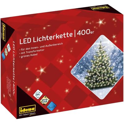 Idena 400 LED Catena Luminosa - Decorazione Interno/Esterno Idena 400 LED Catena Luminosa - Decorazione Interno/Esterno