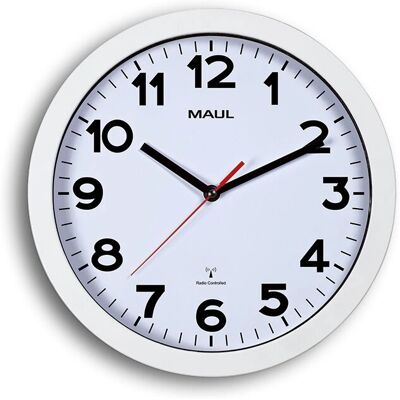 Maul 9053002 White Wall/Clock - 30cm Modern Radio-Controlled Maul 9053002 White Wall/Clock - 30cm Modern Radio-Controlled