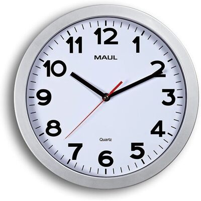 Orologio da Parete Maul 9053195 - Quarzo Argento 30cm Orologio da Parete Maul 9053195 - Quarzo Argento 30cm