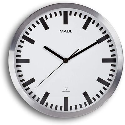 MAUL Wandklok - 30cm, wit, radio-gestuurd MAUL Wandklok - 30cm, wit, radio-gestuurd