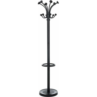 MAUL Nubis Valet stand - 20 hooks, black steel, 38x179cm - Valet stand MAUL Nubis Valet stand - 20 hooks, black steel, 38x179cm - Valet stand