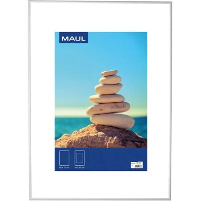 Maul 50x70cm Zilveren Fotolijst - Recyclebaar & Gebruiksvriendelijk Maul 50x70cm Zilveren Fotolijst - Recyclebaar & Gebruiksvriendelijk