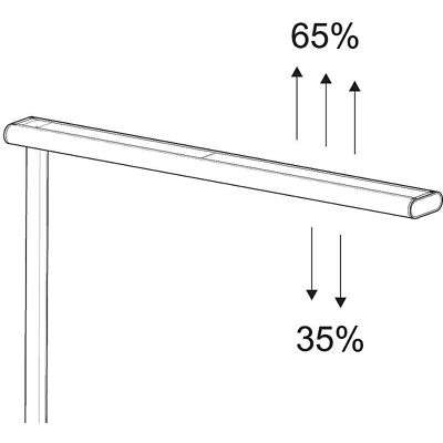 Luminária de pé LED MAUL altura 1950mm regulável branco sinal - Lâmpada Luminária de pé LED MAUL altura 1950mm regulável branco sinal - Lâmpada