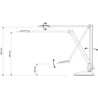 Lâmpada de mesa LED MAUL - Cor Varia - Brilho ajustável - Antracite Lâmpada de mesa LED MAUL - Cor Varia - Brilho ajustável - Antracite