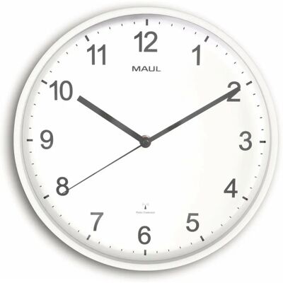 MAUL MAULsprint Wall/Desk Clock - Radio-Controlled, White MAUL MAULsprint Wall/Desk Clock - Radio-Controlled, White