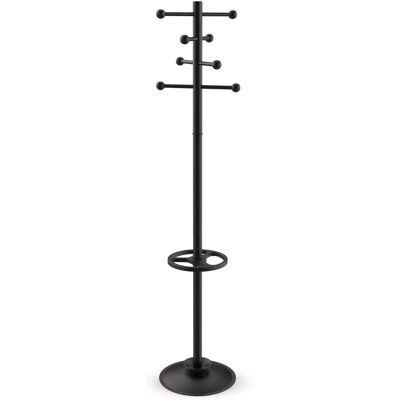 MAUL 9401090 Kleiderständer - 8 Haken, schwarz Metall MAUL 9401090 Kleiderständer - 8 Haken, schwarz Metall