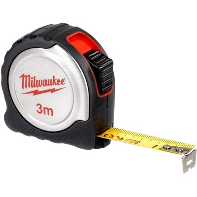 Miarka Milwaukee 3m - Powłoka nylonowa, Kompaktowa, Klasa II Miarka Milwaukee 3m - Powłoka nylonowa, Kompaktowa, Klasa II