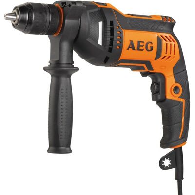 AEG BE 750 RE - Perceuse filaire - 750W, mandrin 13mm, vitesse variable - Publicité AEG BE 750 RE - Perceuse filaire - 750W, mandrin 13mm, vitesse variable - Publicité