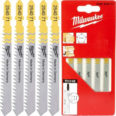 Milwaukee T111C Holzsägeblätter - 75mm - 5er Pack Milwaukee T111C Holzsägeblätter - 75mm - 5er Pack