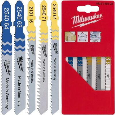 Milwaukee 4932345825 - 5-tlg Dekopírfűrészlap Készlet Milwaukee 4932345825 - 5-tlg Dekopírfűrészlap Készlet