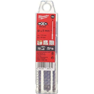 Milwaukee MX4 SDS-Plus slagborr - 22mm, 450mm Milwaukee MX4 SDS-Plus slagborr - 22mm, 450mm