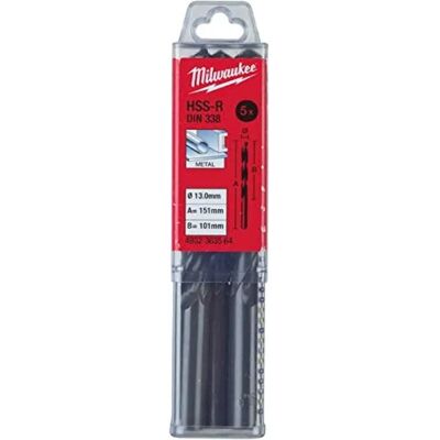 Milwaukee Modello 12,5x151mm Punta in Acciaio Rapido - Perforazione in Metallo Milwaukee Modello 12,5x151mm Punta in Acciaio Rapido - Perforazione in Metallo