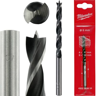 Milwaukee Träborr - 6x100mm - DIN 7487 E Milwaukee Träborr - 6x100mm - DIN 7487 E