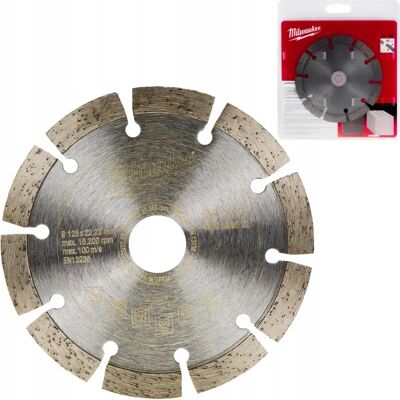 Δίσκος Διαμαντιού Milwaukee - 125mm, Τμηματικός, Βαριά Χρήση - Διαμαντική Λεπίδα για Σκυρόδεμα Δίσκος Διαμαντιού Milwaukee - 125mm, Τμηματικός, Βαριά Χρήση - Διαμαντική Λεπίδα για Σκυρόδεμα