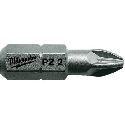 Inserti cacciavite Milwaukee PZ2 x25mm - 25 pezzi Inserti cacciavite Milwaukee PZ2 x25mm - 25 pezzi