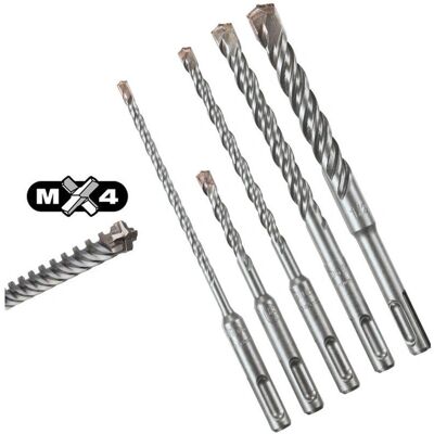 Punta SDS-Plus MX4 4-taglienti Milwaukee Punta SDS-Plus MX4 4-taglienti Milwaukee