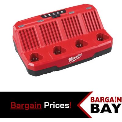 Milwaukee M12c4 M12 4 Bay Multi Charger Milwaukee M12c4 M12 4 Bay Multi Charger
