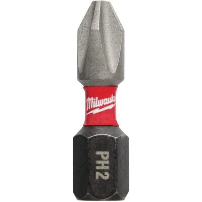 Milwaukee PH2 Impact Schroefbit - 25mm Shock Zone Duurzaam Gereedschap Milwaukee PH2 Impact Schroefbit - 25mm Shock Zone Duurzaam Gereedschap