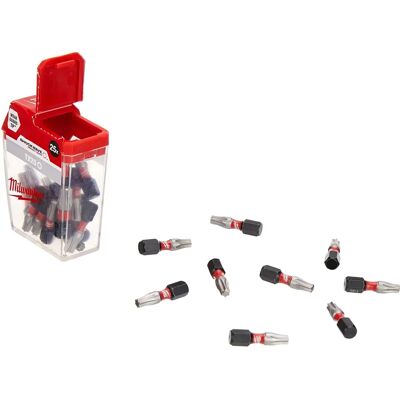 Milwaukee Impact Treiber Bits TX25 - 25mm, Pack 25 Milwaukee Impact Treiber Bits TX25 - 25mm, Pack 25